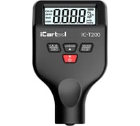 Толщиномер лакокрасочных покрытий iCartool nFe/Fe, точность 2,5%,  макс.1500 мкм, подсветка дисплея IC-T200