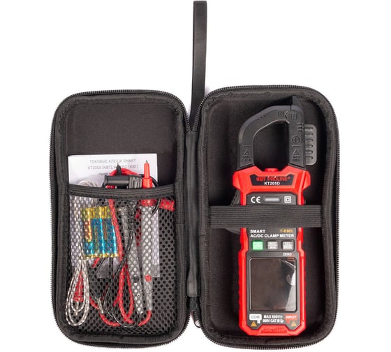 Цифровые токовые клещи КВТ КТ 205D серия PROLINE 90386