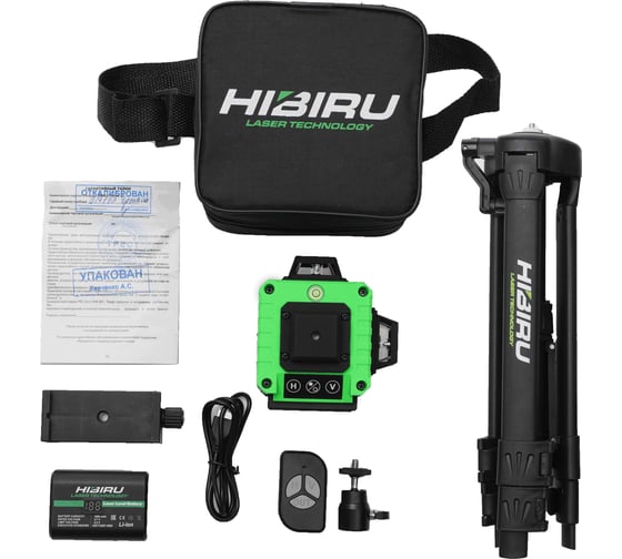 Уровень HIBIRU T-Basic 101 со штативом и строительной сумкой 3003