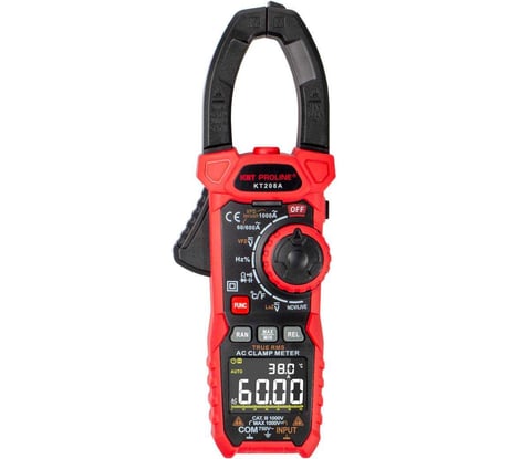 Цифровые токовые клещи КВТ KT 208A PROLINE 79131