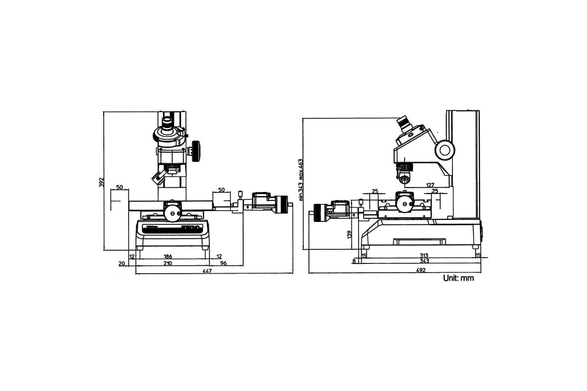 Измерительный микроскоп MITUTOYO TM-1005B 100x50 мм 176-819D