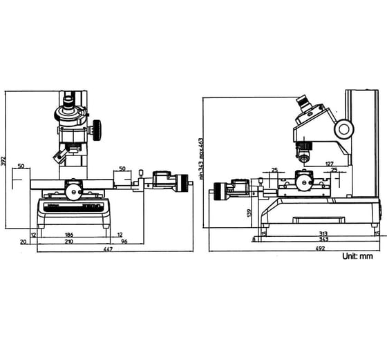 Измерительный микроскоп MITUTOYO TM-1005B 100x50 мм 176-819D