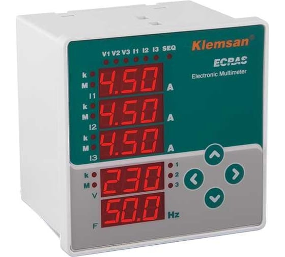 Трёхвазный мультиметр Klemsan ECRAS VCF 0.0.0.6.06218