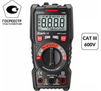 Цифровой мультиметр iCartool CAT III 600 V, TrueRMS, AC/DC IC-M113C