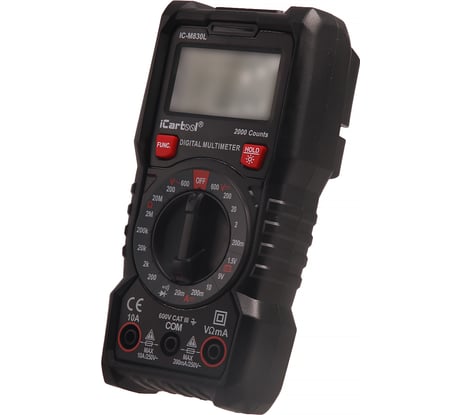 Цифровой мультиметр iCartool с подсветкой экрана, CATIII, 600 V IC-M830L