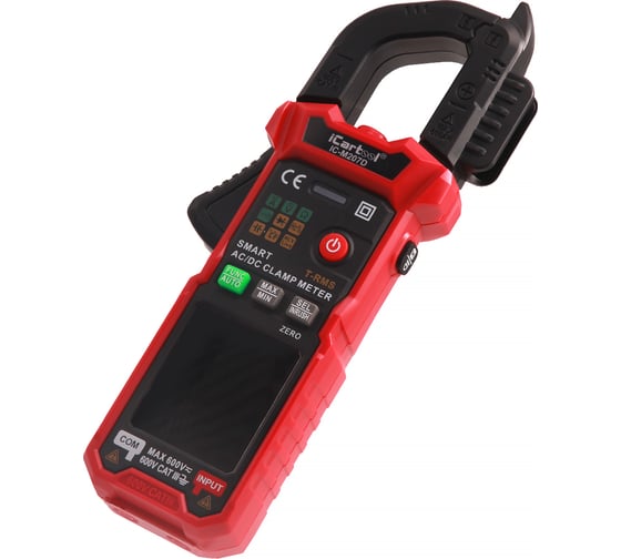 Токовые клещи постоянного/переменного тока iCarTool 600 A IC-M206D