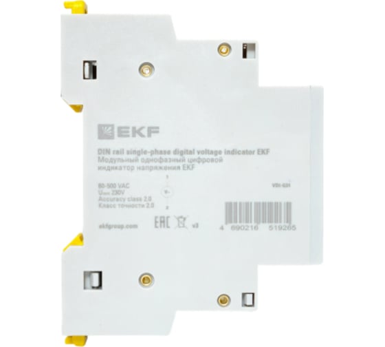Модульный однофазный цифровой индикатор напряжения EKF VDI-G31