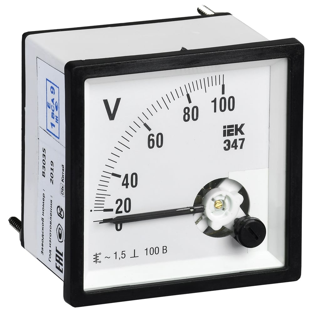 Вольтметр IEK Э47 IPV20-6-0100-E - выгодная цена, отзывы ...