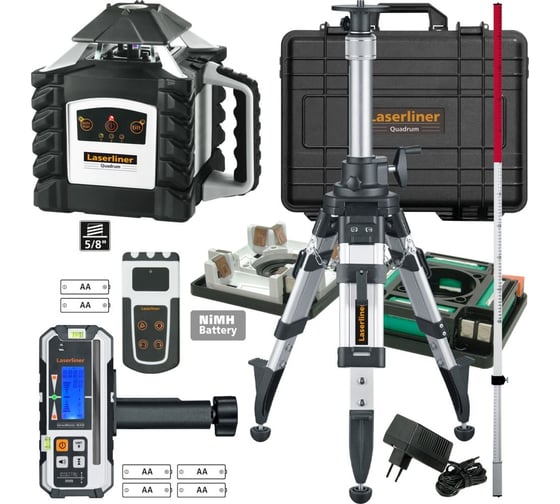 Автоматический ротационный лазерный нивелир Laserliner Quadrum M 350 S Set 1 053.00.09-1