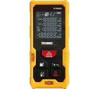 Лазерный дальномер TECHNICOM дальность 40м, цифровой угломер, четырёхстрочный дисплей, цвет лазера красный, 2 точки отсчёта TC-DM40L