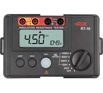Цифровой мегаомметр RGK RT-10 с поверкой 721364
