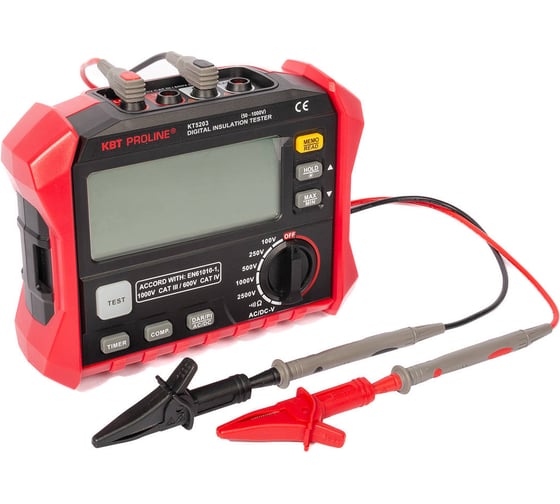 Цифровой мегаомметр КВТ KT 5203 серия PROLINE 89638