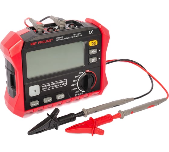 Цифровой мегаомметр КВТ KT 5205 серия PROLINE 89639