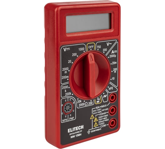 Мультиметр Elitech ММ 150Н 204881