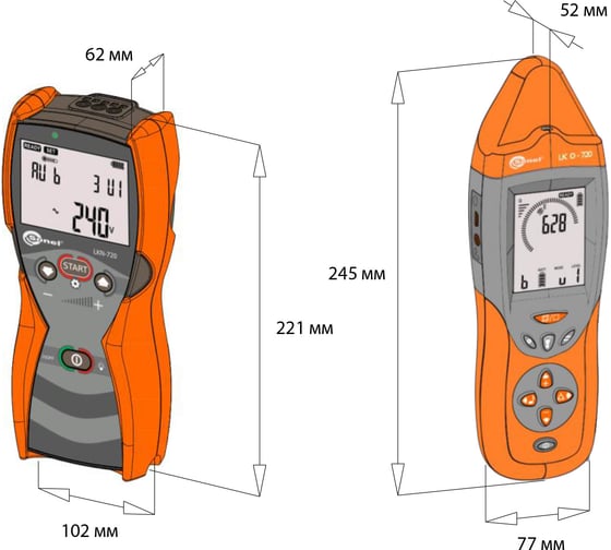 Комплект для поиска скрытых коммуникаций SONEL LKZ-720 WMRULKZ720
