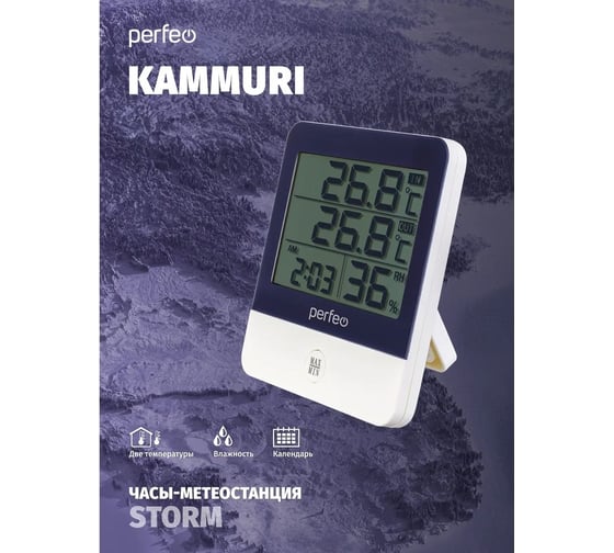 Часы-метеостанция Perfeo Kammuri 30016123