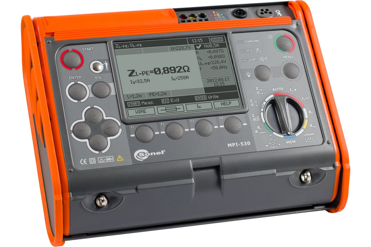 Измеритель параметров электробезопасности электроустановок SONEL MPI ...