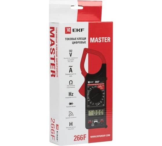 Цифровые токовые клещи EKF 266F Master In-180702-bc266F