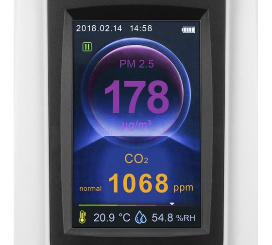 Счетчик пылевых частиц с измерением углекислого газа TROTEC BQ30