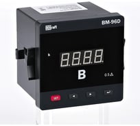 Цифровой вольтметр DEKraft 72x72мм однофазный, вх 100В, вых DO+RS485, LED-дисплей ВМ-72D 50353DEK