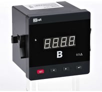 Вольтметр цифровой DEKraft 72x72мм однофазный, вх 600В, вых DO+RS485, LED-дисплей ВМ-72D 50357DEK