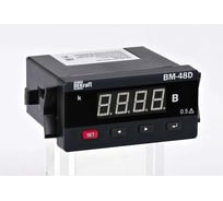 Вольтметр цифровой DEKraft 96x48мм однофазный, вх 100В, вых DO+RS485, LED-дисплей ВМ-48D 50377DEK