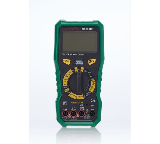 Мультиметр цифровой Mastech MS890D+ 1000V (измер.ёмкость,частота ,температ,NCV)+тест транзисторов,диодов 00-00014135