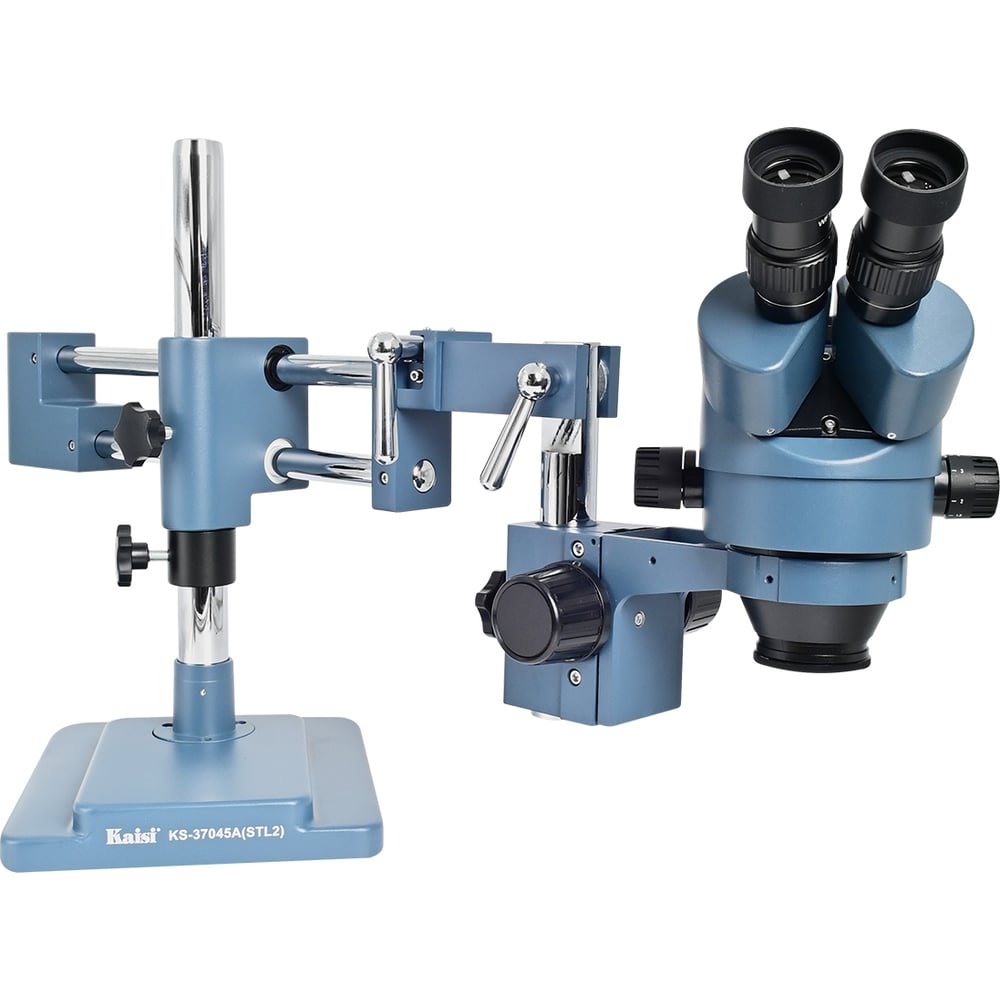 Микроскоп Kaisi 37045A-STL2 7x45X тринокулярный штатив + подсветка ...