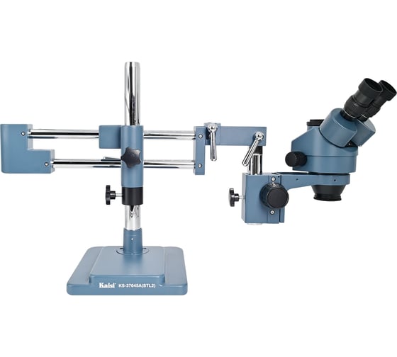 Микроскоп Kaisi 37045A-STL2 7x45X тринокулярный штатив + подсветка М7748336