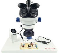 Микроскоп Kaisi TX-350E тринокулярный + подсветка М7761856