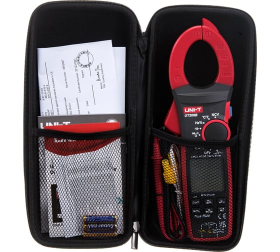 Токоизмерительные цифровые клещи UNI-T UT208B TrueRMS, AC/DC, 1000A, 00-00004257