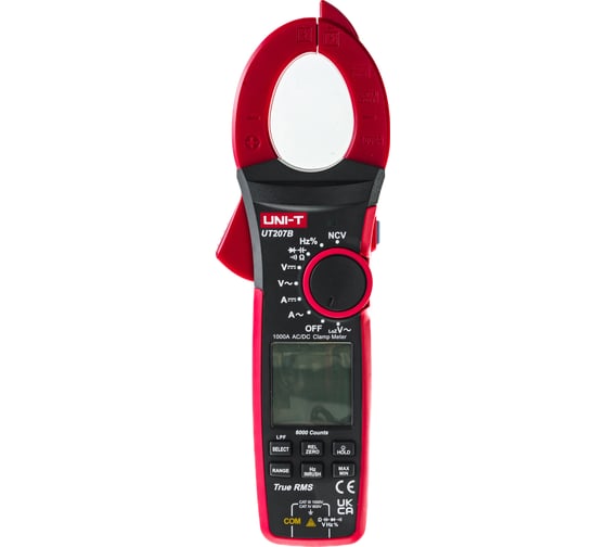Токоизмерительные цифровые клещи UNI-T UT207B TrueRMS, AC/DC, 1000A, 00-0004256