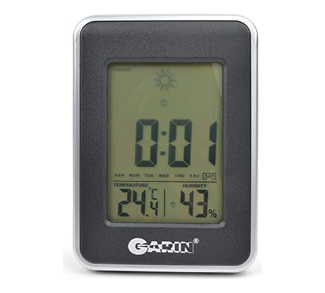 Метеостанция garin точное измерение, WS-1, термометр-гигрометр-часы 12569