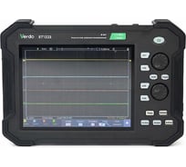 Осциллограф планшетного типа VERDO ST1223 120 МГц, 2 канала, 1 Гвыб/с, 8 бит, 40 МБ, цифровой мультиметр, частотомер, USB, Trig Out (Pass/Fail), LAN, цветной сенсорный 8"дисплей, 220В, Li-ion батарея ST122300