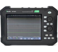 Осциллограф планшетного типа VERDO ST1241 70 МГц, 4 канала, 1 Гвыб/с, 8 бит, 40 МБ, частотомер, USB, Trig Out (Pass/Fail), LAN, цветной сенсорный 8"дисплей, 220В, Li-ion батарея ST124100