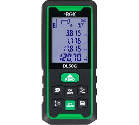 Лазерный дальномер с угломером RGK DL50G 778176