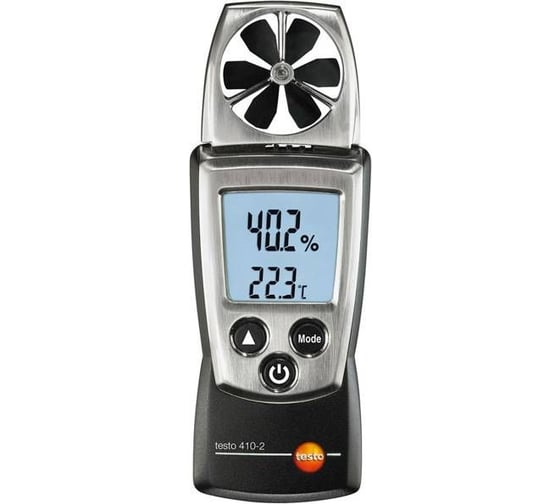 Анемометр с крыльчаткой Testo 410-2 с поверкой по каналам: скорость потока воздуха, температуры 0560 4102П