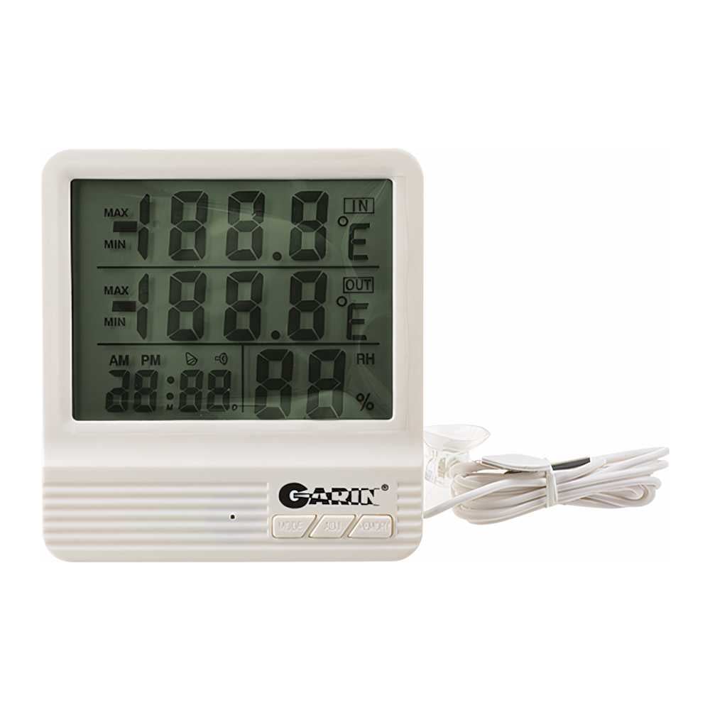 Метеостанция Garin WS-4, термометр-гигрометр-часы-календарь, с внешним ...
