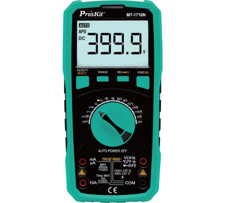 Мультиметр цифровой с автоматическим диапазоном Pro'sKit MT-1710N TRUE RMS С00040319