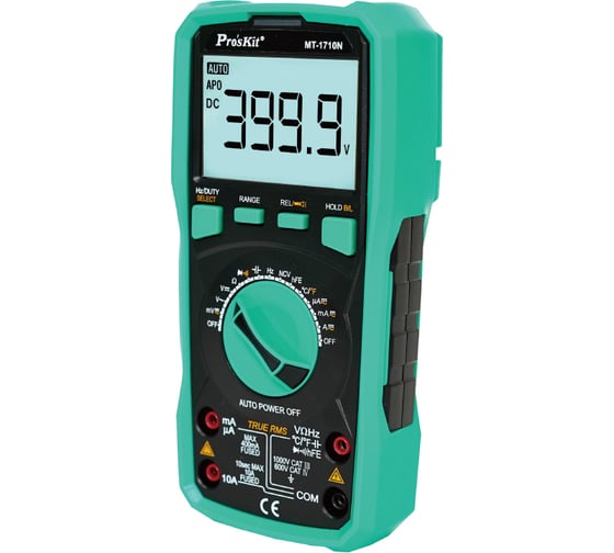 Мультиметр цифровой с автоматическим диапазоном Pro'sKit MT-1710N TRUE RMS С00040319
