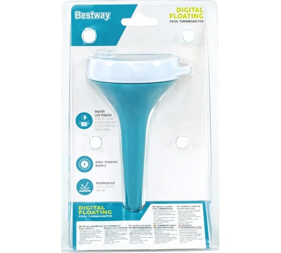 Термометр BestWay цифровой на солнечных батареях, для измерения температуры воды в бассейне 58764 BW