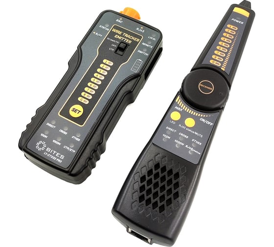 Тестер-трассоискатель кабеля 5Bites EXPRESS UTP / STP / BNC / TEL / POE LY-CT032 PRO 1