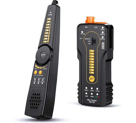 Тестер-трассоискатель кабеля 5Bites EXPRESS UTP / STP / BNC / TEL / POE LY-CT032 PRO