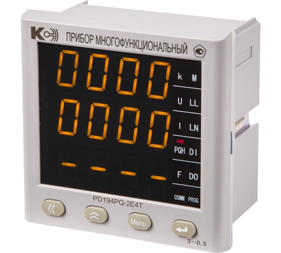 Многофункциональный прибор КС PD194PQ-2E4T-11001-5А/5А-380В-К-3.4-0,5 33094030 1