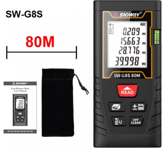 Лазерный дальномер SNDWAY 80 м SW-G8S