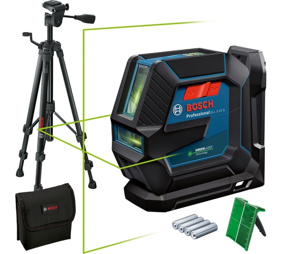 Лазерный нивелир Bosch GLL 2-15G + LB10 + BT150 0601063W01