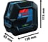 Комби-лазер Bosch GCL 2-50G + RM10 + клипса + кейс 0601066M02 2