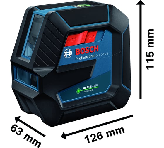 Лазерный нивелир Bosch GLL 2-15 G + LB10 0601063W00