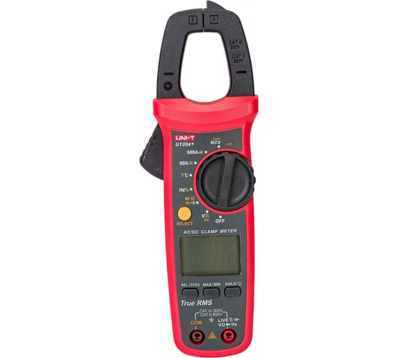 Токоизмерительные цифровые клещи UNI-T UT204+ ACA&DCA с автодиапазоном 00-00004255