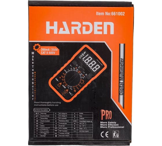 Цифровой мультиметр HARDEN 661002